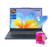 Lenovo 2025 IdeaPad Slim 5 Next Gen AI Copilot Business Laptop, 16" FHD+ Touchscreen, AMD Ryzen 7 350, 64GB DDR5 RAM, 1TB + 1TB SSD, Backlit KB, Wi-Fi 7, W11H, Bundle with ADATA 512GB External SSD