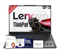 Lenovo 2025 New 16" WUXGA Thinkpad E16 Laptop(2025/2026 Edition) with Microsoft Office, Intel Core Ultra 5 125U, 16GB RAM, 512GB SSD, Backlit Keyboard, Fingerprint Reader, Windows 11 Pro, WOWPC USB