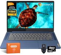 Lenovo 2025 New IdeaPad Slim 3 Chromebook Laptop, 14" Full HD Display, 4GB Memory, 320GB Storage(64GB eMMC+256GB MSD), MediaTek Kompanio 520,ARM Mali-G52 GPU, Wi-Fi 6, Up to 13.5 Hours, Abyss Blue