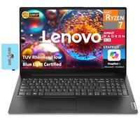 Lenovo 2025 V15 Business Laptop, 15.6" FHD Display (AMD Ryzen 7 7730U (Beats i7-1355U), 16GB RAM, 512GB SSD, AMD Radeon, AI Copilot, WiFi 6, BT 5.2, HD Webcam, Win11P) w/DKZ Hub USB Port Expander