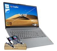 Lenovo 2026 Model 15.6" FHD IdeaPad Slim 3i Rugged Reliability Laptop, Microsoft Copilot AI, Intel 4-Core CPU, Up to 12h Battery Life, Grey, 8GB DDR5 RAM, 128GB Storage, Win11, w/Laptop Cooler