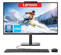 Lenovo 23.8" FHD All-in-One Desktop Computer for Home & Business, Intel N100 (up to 3.4 GHz), 8GB RAM, 256GB SSD, Intel UHD Graphics, RJ45, Bluetooth, Wi-Fi, Keyboard & Mouse, HDMI, Windows 11 Pro