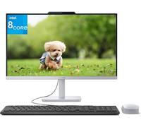 Lenovo 24 All-in-One Desktop Computer for Home Office, Intel 8-Core i3-N305 Processor, 8GB RAM, 512GB PCIe SSD, 23.8" FHD AIO, Lifetime Office 365 for Web, WiFi 6, Bluetooth 5.2, Ivory, Windows 11