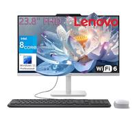 Lenovo 24 All-in-One Desktop Computer for Home Office, 32GB DDR4 RAM, 1TB PCIe SSD, Intel 4-Core Processor (Beat i3-1110G4), 23.8" FHD AIO, WiFi 6, Bluetooth, RJ-45, HDMI, Windows 11 Pro, AZ-XUT