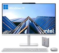 Lenovo 24" FHD All-in-One Desktop Computer for Home & Office, Intel Processor, 16GB RAM, 128GB PCIe SSD, Business AIO, Vent-Hear, HDMI, Bluetooth 5.2, Wireless Keyboard & Mouse, Win 11