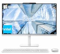 Lenovo 24" FHD All-in-One Desktop Computer for Home & Office, Intel Processor, 8GB RAM, 256GB PCIe SSD, HDMI, Bluetooth 5.2, Business AIO, Vent-Hear, Wireless KB & Mouse, Win 11