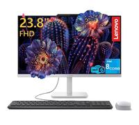Lenovo 24" FHD All in One Desktop for Home & Office 8GB RAM 512GB PCIe SSD | 2026 Business Edition, Intel 8-Core Processor (up to 3.8 GHz), Webcam, Wi-Fi 6, Keyboard & Mouse, Windows 11