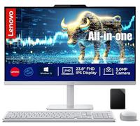 Lenovo 24 inch All in One Desktop| 32GB RAM| 1.5TB Storage(1TB SSD On Board & 512GB External)| Intel Ultra-Fast 4-Core CPU| Full HD Display| Wi-Fi 6| Windows 11 | Wireless KB & Mouse | Quiet Design