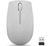 Lenovo 300 Wireless Compact Mouse - Arctic Grey, 2.4GHz USB with 1000 DPI Sen...