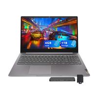 Lenovo 3i 15.6" FHD Chromebook, Intel Celeron N4500, 4GB LPDDR4X, 1TB Storage (64GB eMMC + 1TB Docking Station Set), Intel UHD Graphics, Number Pad, HD Webcam, Wi-Fi 6, Chrome OS, Gray