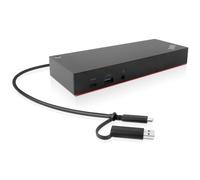Lenovo 40AF0135UK laptop dock/port replicator Wired USB 3.2 Gen 1 (3.1 Gen 1) Type-C Black