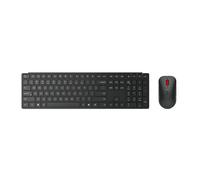 Lenovo Pro Combo 6000 - Keyboard and Mouse Set - Wireless - 2.4 GHz, Bluetooth 5.3 - QWERTZ - German - Dark Black - Brown Box