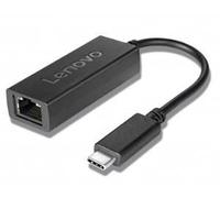 Lenovo 4X90L66917 USB type C Ethernet Black cable interface/gender adapter