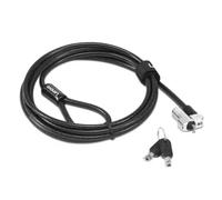 Lenovo 4XE1L51710. Product colour: Black Best uses: Laptop Lock type: Key. Cable length: 1.8 m Cable diameter: 5 mm Weight: 180 g. Package width: 250 mm Package depth: 170 mm Package height: 30 mm