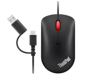 Lenovo 4Y51D20850 mouse Office Ambidextrous USB Type-C Optical 2400 DPI