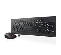 Lenovo 510 Wireless Keyboard & Mouse Combo, 2.4 GHz Nano USB Receiver, Full Size, Island Key Design, Left or Right Hand, 1200 DPI Optical Mouse, GX30N81775, Black