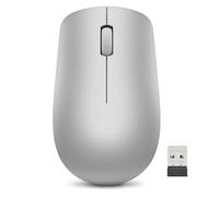 Lenovo 530 Wireless Mouse, Ambidextrous Design, Nano USB Connection, Compatible with Windows Laptops and PCs - Platinum Grey