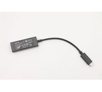 Lenovo USB-C to Ethernet adapter connects USB-C notebooks to Gigabit Ethernet supports hot plug compact design.