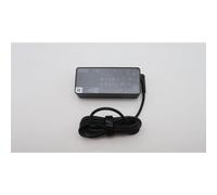 Lenovo 65W power adapter for notebooks supports 20/15/9/5V output 3-pin configuration designed for worldwide use.