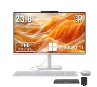 Lenovo A100 23.8" FHD Business All-in-One Desktop, Intel Processor N100, 16GB DDR4 RAM, 3TB Storage(2TB SSD+1TB Docking Station Set), Keyboard & Mouse, 720p HD Camera, WiFi 6, Windows 11, White