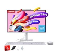 Lenovo A100 All-in-One Desktop Computer - 23.8" FHD Display, Intel N100 Processor, Wi-Fi 6, Keyboard and Mouse, Windows 11 Pro, for Home and School,16GB RAM 512GB SSD