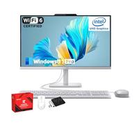 Lenovo A100 All-in-One Desktop Computer - 23.8" IPS FHD Display, Intel N100 Processor, 16 GB RAM, 512 GB SSD, Intel UHD Graphics, Webcam, for Business Students, Windows 11 Pro, Wired KB & Mouse