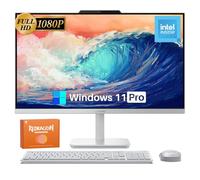 Lenovo A100 All in One Desktop Computer for Home Office, 23.8 Inch IPS FHD Display, Intel N100 Processor, 16 GB RAM, 512 GB SSD, Intel UHD Graphics, Wired Keyboard & Mouse, Windows 11 Pro, Accessories