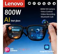 Lenovo AI Smart Glasses Real 800W HD Camera Voice Control Bluetooth Call Music Playback Video Recording Translation Image Music