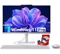Lenovo AIO 24" FHD All-in-One Desktop Computer for Home Office, Intel Processor, 64GB RAM, 2TB PCIe SSD, WiFi 6, Bluetooth 5.2, HDMI, RJ-45, Keyboard and Mouse, Windows 11 Professional