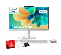 Lenovo All-in-One Desktop Computer - 23.8" IPS FHD Display, Intel N100 Processor, Intel UHD Graphics, Wi-Fi 6, Wired Keyboard & Mouse, HD Webcam, Windows 11 Pro, w/Accessories (32GB RAM + 2TB SSD)