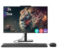 Lenovo All-in-One Desktop with Intel 4-Core Processor| 24 inch Full HD Display| 32GB DDR4 RAM, 1TB PCIe SSD| WiFi 6| Bluetooth| HDMI, USB, Ethernet Ports| Windows 11 Pro| for Business & Personal Use