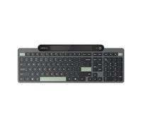 Lenovo Bluetooth Keyboard 800 Self-Charging, Uses Ambient Light for Charging, Bluetooth 5.1, Supports 3 Devices, No Battery, Wireless, Grey