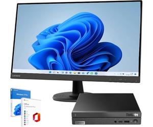 Lenovo Bundle Business 2024 Tiny X0Q Mini PC | Intel Core i5-13420H 8 Core up to 4.60 GHz | 32 GB RAM | SSD 1 Tera Nvme | WI-FI Monitor 27 Inch FHD Windows 11 Pro Office 2021 Warranty 36 Months