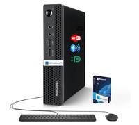 Lenovo Business Mini Desktop PC, AMD Processor, 8GB RAM, 128GB SSD, Dual Display Support, Wi-Fi, Bluetooth, USB & Ethernet Port, Windows 11 Pro, Compact, Quiet, and Space-Saving, w/Keyboard & Mouse