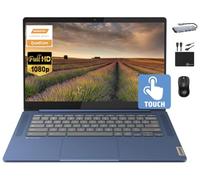 Lenovo Chromebook 14" Touchscreen Slim Laptop Business Student, 8-Core MediaTek Kompanio 520, 4GB RAM, 128GB Storage (64GB eMMC+64GB Card), WiFi 6, Long Battery, Chrome OS+MarxsolAccessory