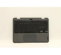 Lenovo Chromebook 500e 3 Keyboard Palmrest Top Cover Norwegian Grey 5M11C88964