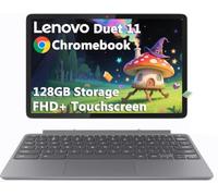 Lenovo Chromebook Duet Gen 9 11" Tablet, 2-in-1 Laptop, 4GB RAM, 128GB | (64GB eMMC + 64GB SD Card), FHD+ Touchscreen, 8-Core MediaTek Kompanio 838, 8MP Webcam, Detachable KB, IST HUB, Chrome OS