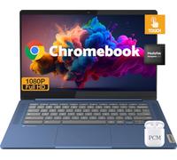 Lenovo Chromebook Laptop Computer, 14 FHD IPS Touchscreen Light PC, 8-Core MediaTek Kompanio 520, 4GB RAM, 64GB eMMC, Chrome OS, Wi-Fi 6, Long Battery Life, USB-C