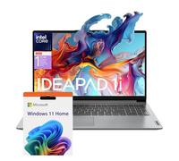 Lenovo Essential Laptop | Ideapad 1i | 12GB RAM | 15.6" FHD Display | 256GB PCIe+128GB eMMc Storage | 1 Yr Office 365 ADP | Intel Dual-Cores Processor | HDMI | Wi-Fi 6 | Win 11 Home | Gray