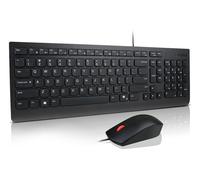 Lenovo Essential Wired Combo Black US Euro keyboard Mouse included Universal USB