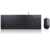 Lenovo Essential Wired Combo - Conjunto de teclado e rato - USB - Portugal - for ThinkCentre M71X, M910, ThinkPad P51, P71, ThinkStation P320, V310, V320-15, V410, V520-15