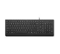 Lenovo Essential Wired Keyboard Black US English - Cable Connectivity - USB Type A Interface - Copilot Hot Key(s) - Windows 10, Windows 11 - English (US) - PC - Plunger Keyswitch - Black