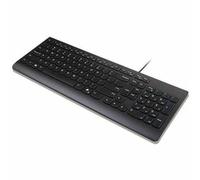 Lenovo Essential Wired Keyboard Black US English - Cable Connectivity - USB Type A Interface - Copilot Hot Key(s) - Windows 10, Windows 11 - English (US) - PC - Plunger Keyswitch - Black