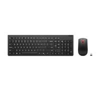 Lenovo Essential Wireless Combo Keyboard & Mouse Gen2 Black-US_English | Includes wireless mouse, nano receiver and batteries for typing, navigation and office