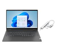 Lenovo Flex 5i 15.6" FHD Touch Screen Laptop | Intel Core i5-1135G7 Processor | 8GB RAM | 256GB SSD | Intel Iris Xe Graphics | Windows 11 Home | Graphite Grey | Bundle with USB 3.0 Hub