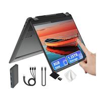 Lenovo Flex 5i Chromebook Plus 14" WUXGA Touchscreen 2-in-1 Laptop, Intel Core i5-1334U, 8GB LPDDR4x, 1.25TB Storage (256GB SSD&1TB Docking Station), Backlit Keyboard, FHD Camera, Chrome OS, Gray