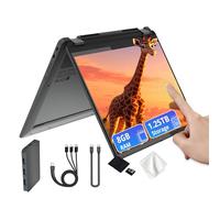 Lenovo Flex 5i Chromebook Plus 14" WUXGA Touchscreen 2-in-1 Laptop, Intel Core i5-1334U, 8GB LPDDR4x, 1.25TB Storage (256GB SSD&1TB Docking Station), Backlit Keyboard, FHD Camera, Chrome OS, Gray