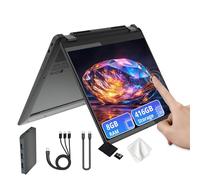 Lenovo Flex 5i Chromebook Plus 14" WUXGA Touchscreen 2-in-1 Laptop, Intel Core i5-1334U, 8GB LPDDR4x, 416GB Storage (256GB SSD&160GB Docking Station), Backlit Keyboard, FHD Camera, Chrome OS, Gray