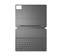 Lenovo Folio Keyboard for Idea Tab Plus, Magnetic Tablet Keyboard Case with Pogo Pin Connection & Built in Pen Holder, Slim Lightweight PU Leather Cover, Luna Grey