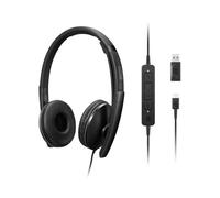 Lenovo Gen 2 USB-C Headset Zoom Wired headset with active noise cancellation, voice-optimised microphone and Zoom certification for clear